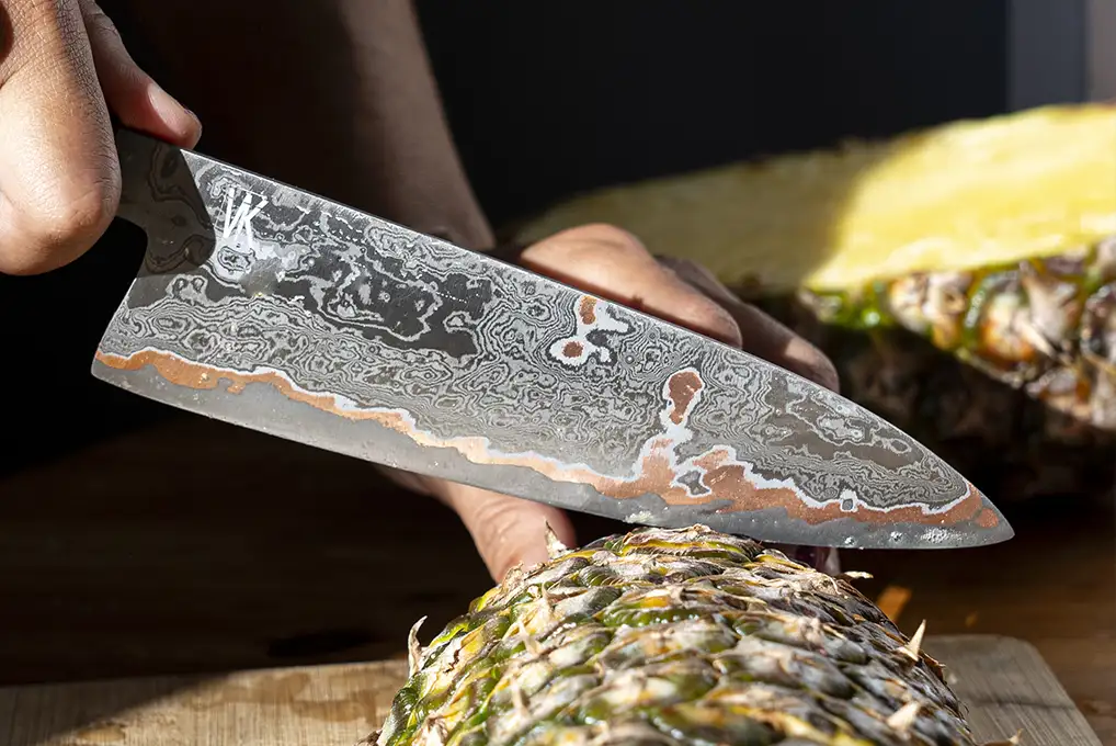 damascus utility knife